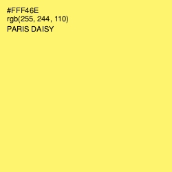 #FFF46E - Paris Daisy Color Image